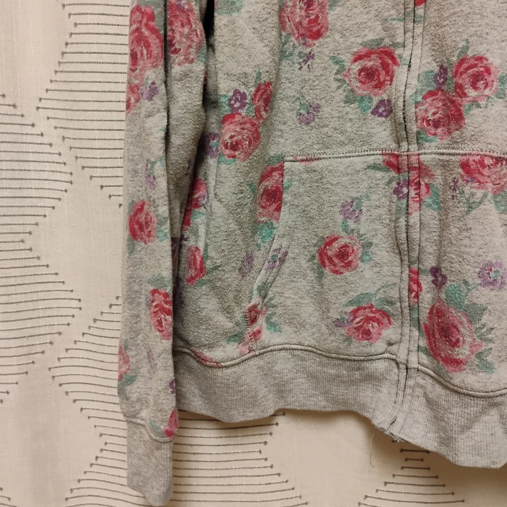 Oshkosh B'gosh Girls Floral Zip-Up Hoodie Size 12